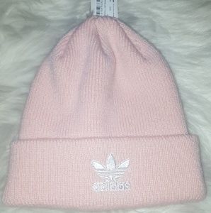 Pink adidas beanie